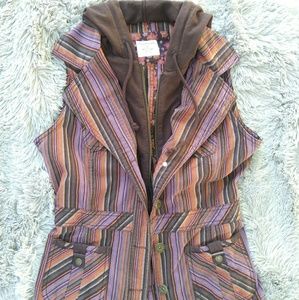 Maurices Multicolor Striped Vest